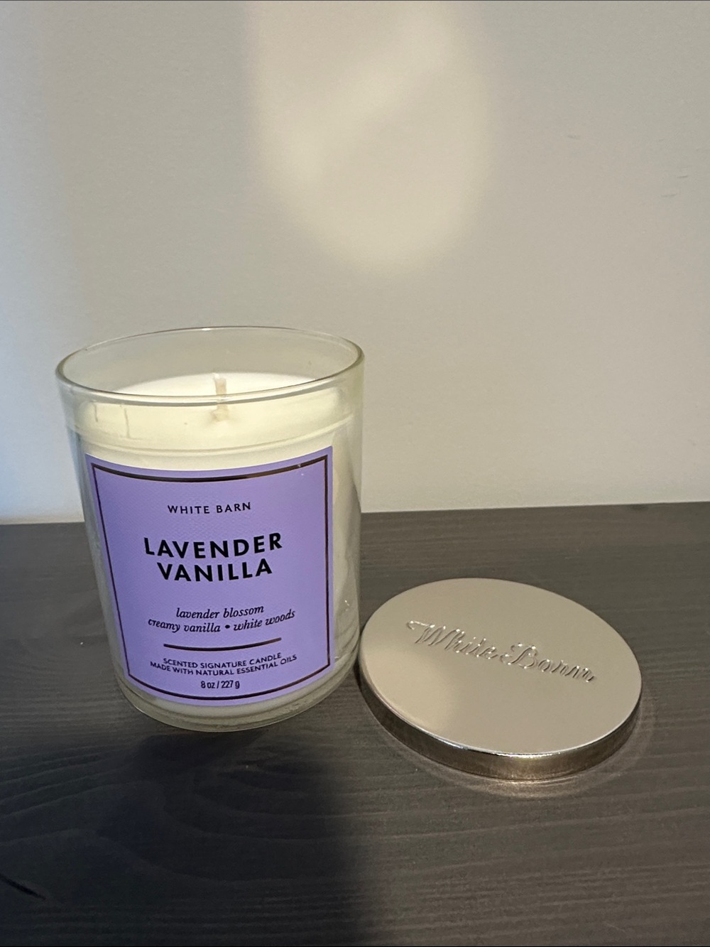 White Barn Lavender Vanilla Single Wick Candle